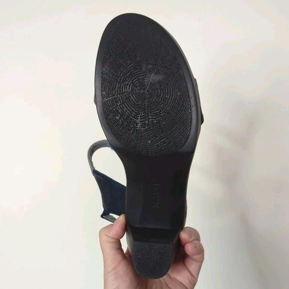 NAOT Sz 37 US 6 Intact Gray Blue Sandals Adjustable Width $169 RT Ankle Strap - Picture 10 of 12